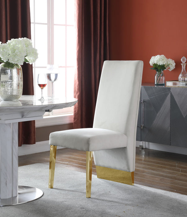 Porsha - Dining Chair with Gold Legs (Set of 2) - Simple Home Plus