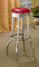 Retro - Upholstered Metal Swivel Bar Stool (Set of 2) - Simple Home Plus