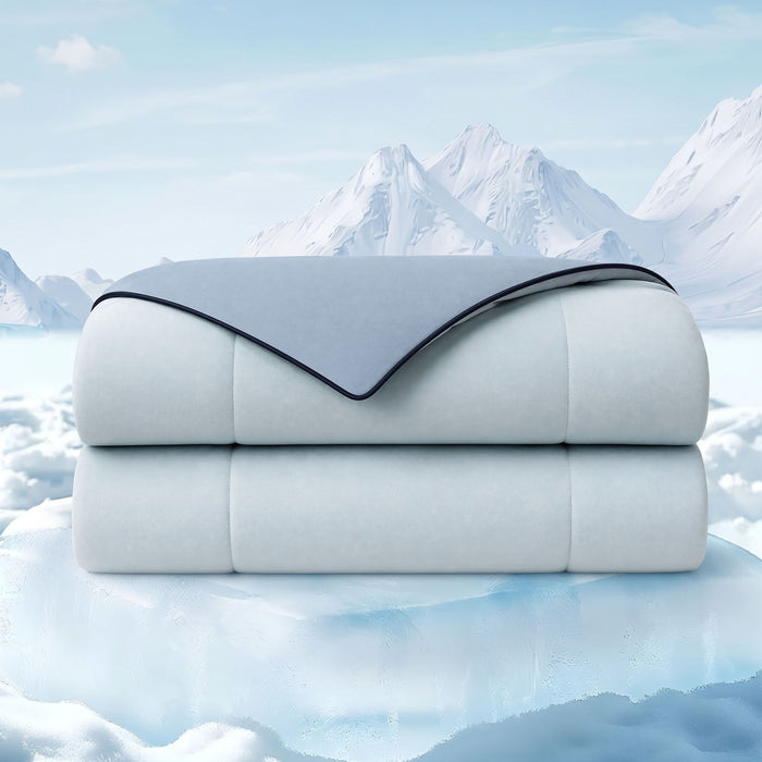 Cooling Lightweight - Twin Down Alternative Comforter - Light Blue