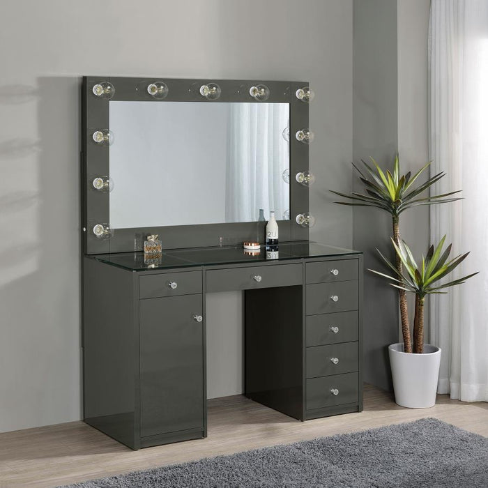 Acena - 7-Drawer Vanity Set With Lighting - Simple Home Plus