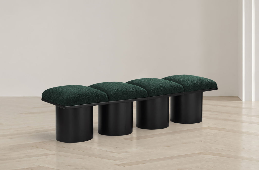 Pavilion - 4 Piece Modular Bench With Black Base - Simple Home Plus