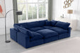 Comfy - 6 Piece Velvet Sectional - Simple Home Plus