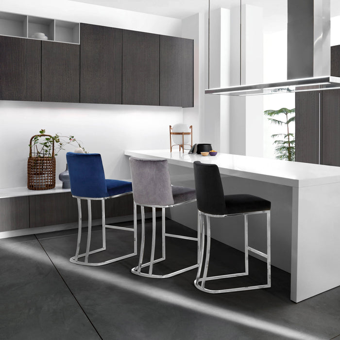 Heidi - Stool with Chrome Legs - Simple Home Plus