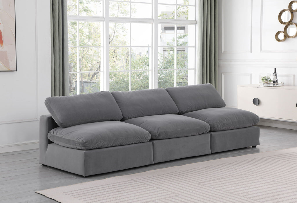 Comfy - Velvet Modular Armless Sofa 3 Seats - Simple Home Plus