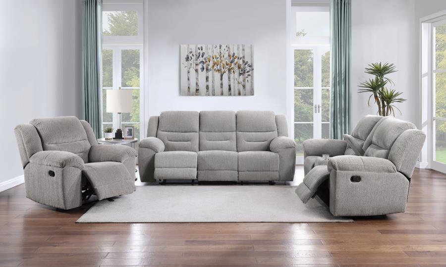 Gilson - Chenille Upholstered Sofa Set - Simple Home Plus