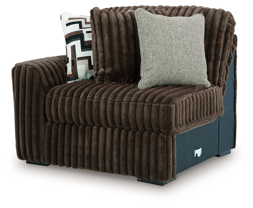 Midnight-Madness - LAF Corner Chair - Chocolate - Simple Home Plus