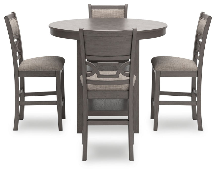 Wrenning - Gray - Drm Counter Table Set (Set of 5) - Simple Home Plus