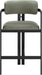 Aurum - Vegan Leather Upholstered Counter Stool With Graphite Black Base - Simple Home Plus