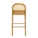 Lucio - Modern Farmhouse Wood Bar Height Kitchen Bar Stool - Simple Home Plus