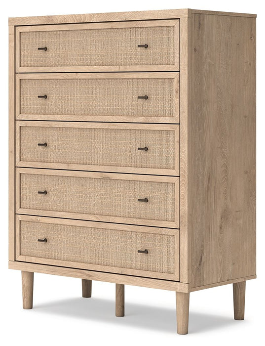 Cielden - Two-Tone - Five Drawer Wide Chest - Simple Home Plus