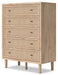 Cielden - Two-Tone - Five Drawer Wide Chest - Simple Home Plus