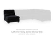 SimpleJoy - LAF Corner Chaise - Onyx - Simple Home Plus