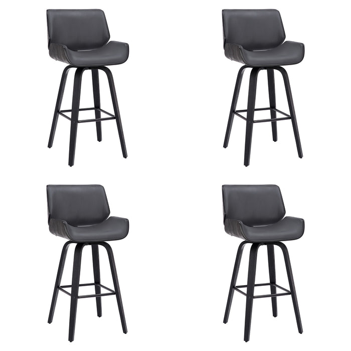 Tyler - 26" Counter Height Swivel Bar Stool With Black Frame - Simple Home Plus