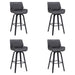 Tyler - 26" Counter Height Swivel Bar Stool With Black Frame - Simple Home Plus