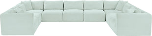 Shaggy - 9 Piece Modular U-Shaped Sectional - Simple Home Plus