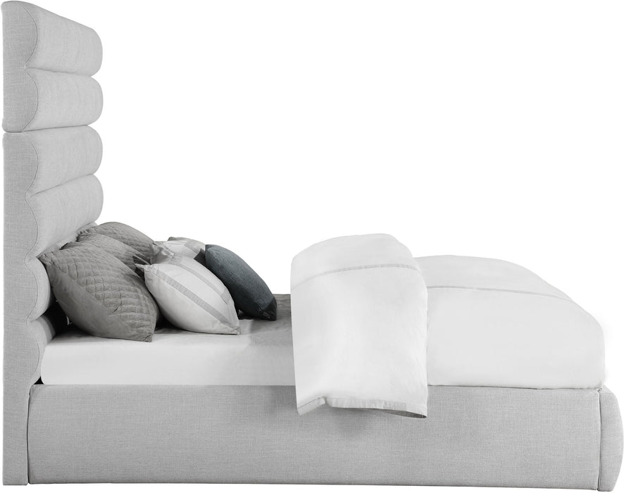 Adam - Linen Fabric Bed With 70.5" Headboard - Simple Home Plus