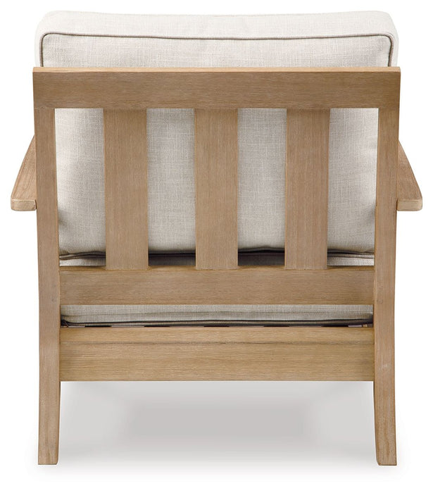Carter Hall - Lounge Chair With Cushion - Beige - Simple Home Plus