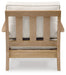 Carter Hall - Lounge Chair With Cushion - Beige - Simple Home Plus
