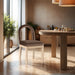 Conrad - Velvet Dining Chair With Natural Legs - Simple Home Plus