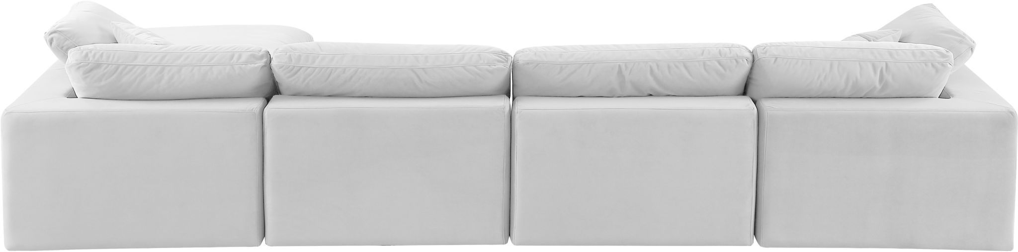 Comfy - 5 Piece Velvet Modular Sectional With Chaise