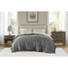 Windom - King All Season Hypoallergenic Blanket With 3M Scotchgard - Charcoal - Simple Home Plus
