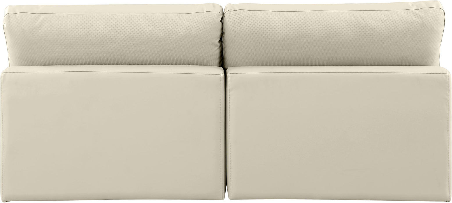 Comfy - Faux Leather Modular Armless Sofa 2 Seats - Simple Home Plus