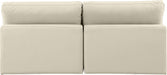 Comfy - Faux Leather Modular Armless Sofa 2 Seats - Simple Home Plus