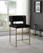 Caleb - Counter Stool with Gold Legs (Set of 2) - Simple Home Plus
