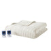 Microplush - Queen Heated Blanket With Wifi Technology - Ivory - Simple Home Plus