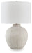 Calbert - Warm Gray - Poly Table Lamp - Simple Home Plus