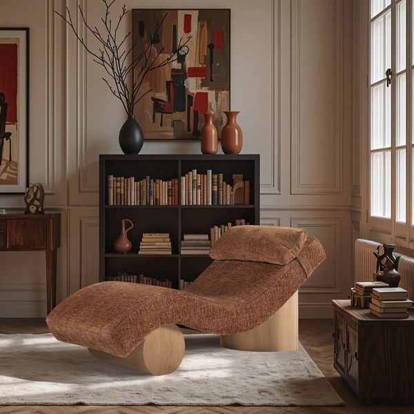 Marcella - Chaise Lounge - Natural Base