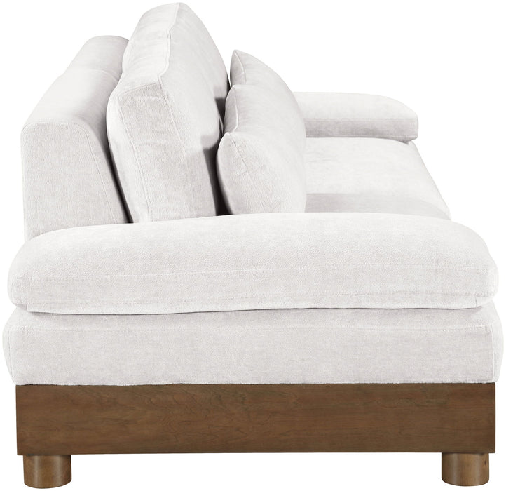 Turin - Chenille Fabric Upholstered Modular Sectional - Cream - Simple Home Plus