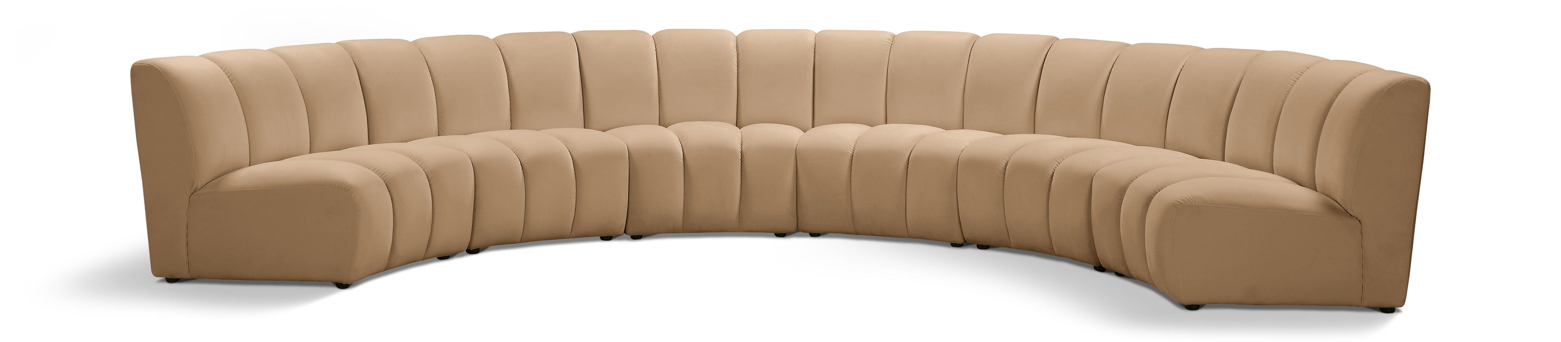 Infinity - 6 Piece Modular Sectional - Camel - Simple Home Plus
