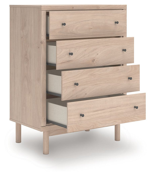 Arloster - Tan - Four Drawer Chest - Simple Home Plus