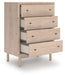 Arloster - Tan - Four Drawer Chest - Simple Home Plus