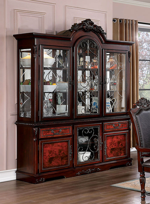 Picardy - Hutch & Buffet - Brown Cherry - Simple Home Plus