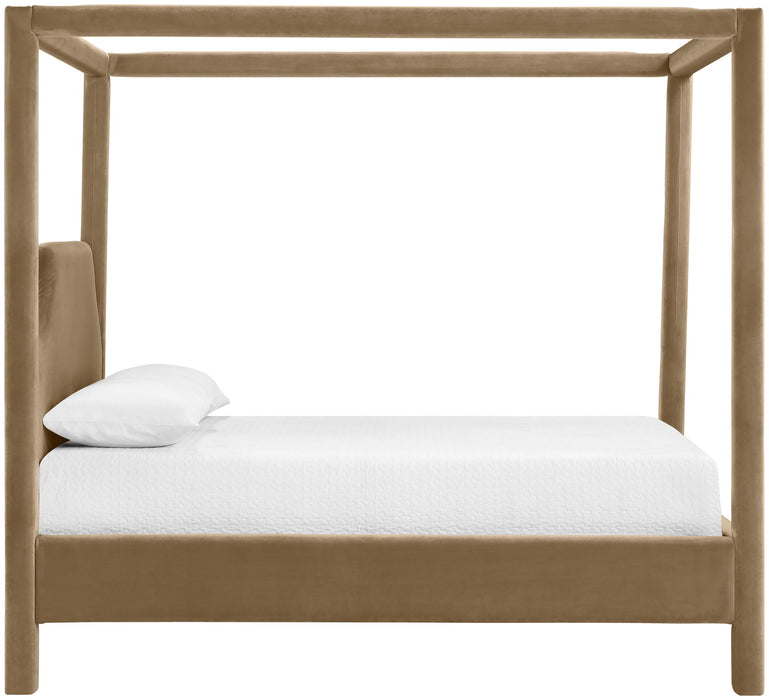 Dawson - Velvet Upholstered Bed - Simple Home Plus