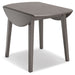 Shullden - 5 Pc. - Drop Leaf Table, 4 Side Chairs - Gray - Simple Home Plus