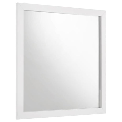 Ines - Dresser Mirror Holographic - White High Gloss - Simple Home Plus
