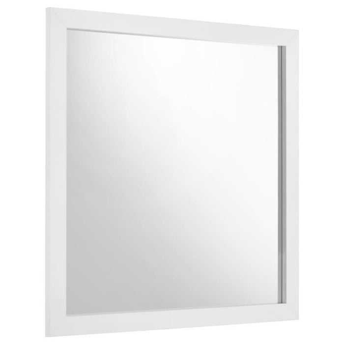 Ines - Dresser Mirror Holographic - White High Gloss - Simple Home Plus