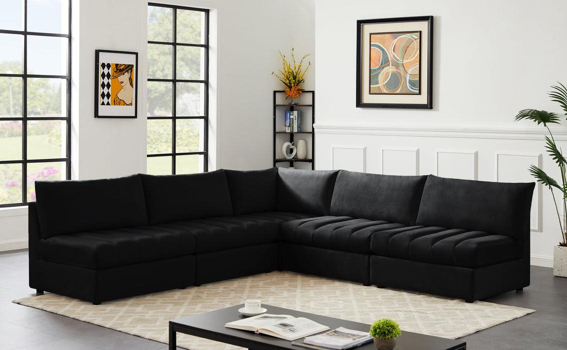 Jacob - Modular Corner Armless Sectional 5 Piece - Simple Home Plus