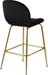 Paris - Stool with Gold Legs (Set of 2) - Simple Home Plus
