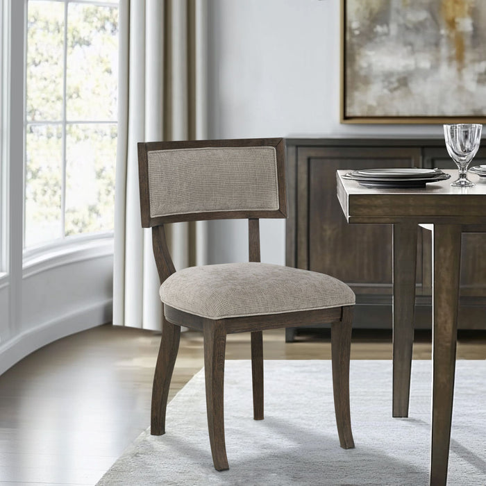Marie - Dining Chair (Set of 2) - Beige / Brown - Simple Home Plus