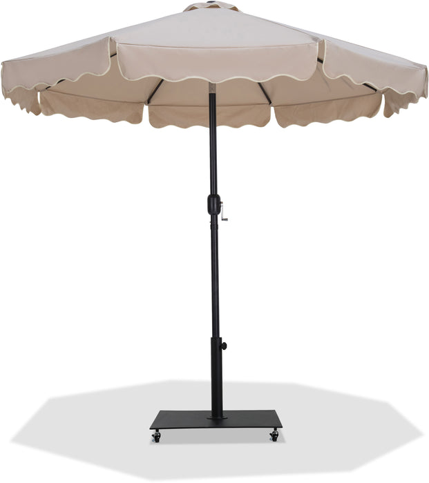 Amalfi - Aluminum Patio Umbrella - Black Base / Black Pole - Simple Home Plus