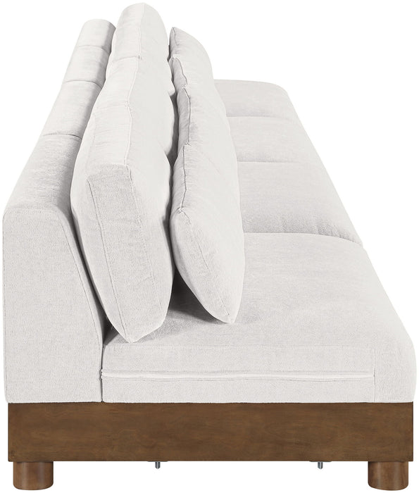 Turin - Chenille Fabric Upholstered Modular Sectional - Cream - Simple Home Plus