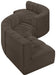 Arc - Boucle Fabric 6 Piece Modular Sofa - Black - Simple Home Plus