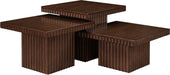 Spencer - Oak Veneer 3 Piece Coffee Tabl - Simple Home Plus