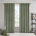 Anaheim - Plaid Rod Pocket and Back Tab Curtain Panel With Fleece Lining - Green - Simple Home Plus