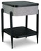 Jorvalee - Gray / Black - Accent Table with Speaker - Simple Home Plus