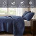 Quebec - Reversible Coverlet Set - Navy - Simple Home Plus